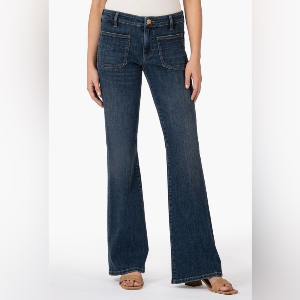 KUT Ana High Rise Flare Jeans